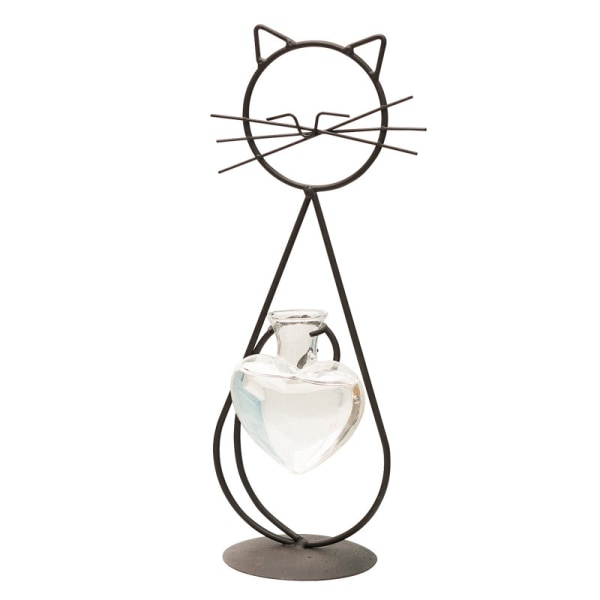 Stationär glaskruka Vashållare, Modern Creative Cat Plant Ter