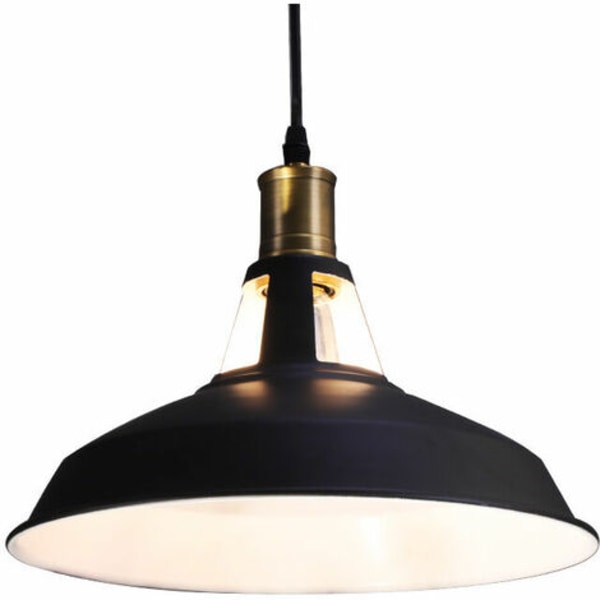 Retro vintage pendellamper Ø27 cm, lysekrone Lampeskærm i metal i industriel stil, vintage indvendig belysning loftlampe
