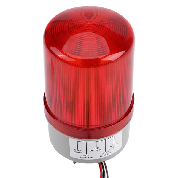 Punainen LED-hätävaroitusvalo Pyörivä majakka AC220V