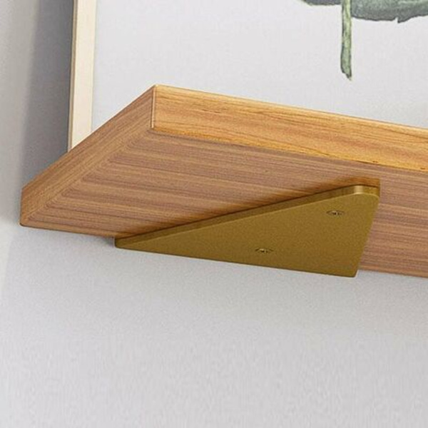 Bitar Flytande metall Triangel Hylla fäste, Dold Blind vägg Hylla fäste, Sovrum Vardagsrum Badrum DIY Dekor