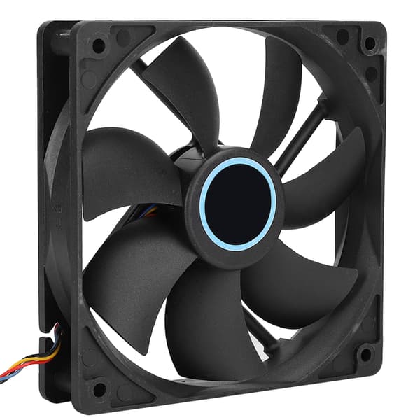 CPU Køler 6 Messingrør Ultra Støjsvag 775 1155 Desktop Computer Lampefri Blæser 1366X58 (Sort)