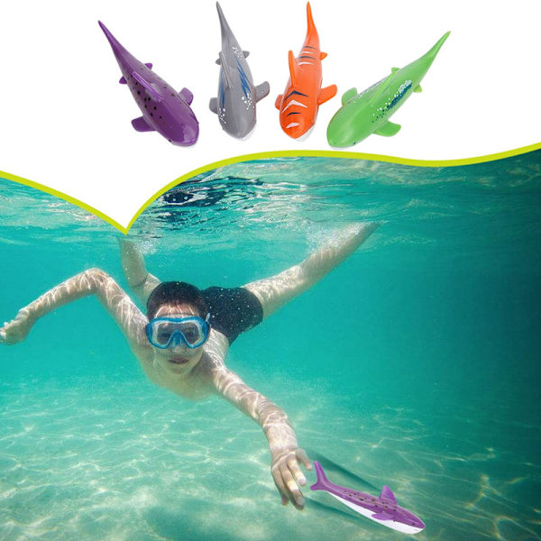 Simning Water Toy Shark Kasta Torped Interaktiv leksak för barn