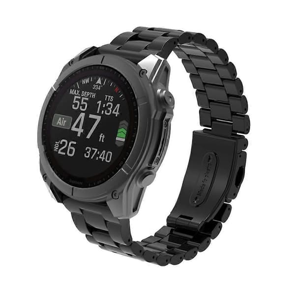 Til Garmin Fenix 8 43mm/Descent MK3 43mm Urrem 20mm Plast 3-perle Håndledsrem Multicolor Black
