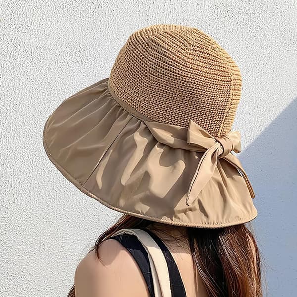Dame Solhat UPF 50+ Stråhat Sommerhat Dame Mor Piger Strandhat—ht