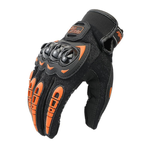 Hanske Motorsykkel Herre Guantes Moto Gant Touch Screen Pustende Motorsykkel Racing Sykkel Beskyttelseshansker Sommer Xinda orange XL