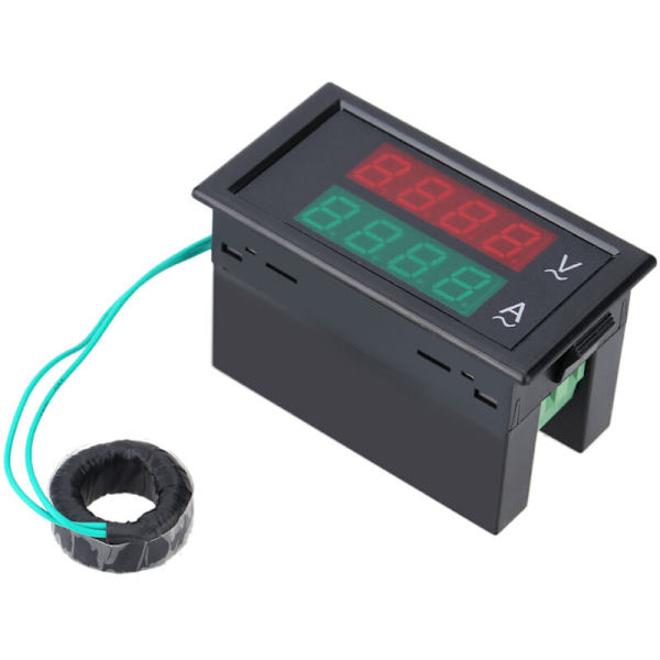 Digital växelströmsvoltmeter med hög precision med dubbla skärmar, amperemeter (80-300V 0-100A)