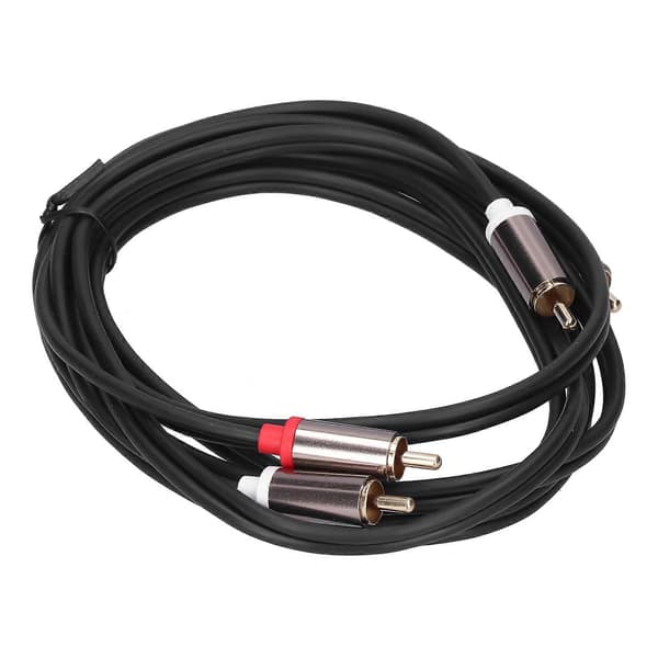 Forgyldt 2RCA han til han o-kabel - 2M/6.6ft[ht]