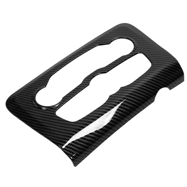 Kulfiberstil AC Kontrolpanel Trim Erstatning til Dodge Charger 2015 2021 Sort