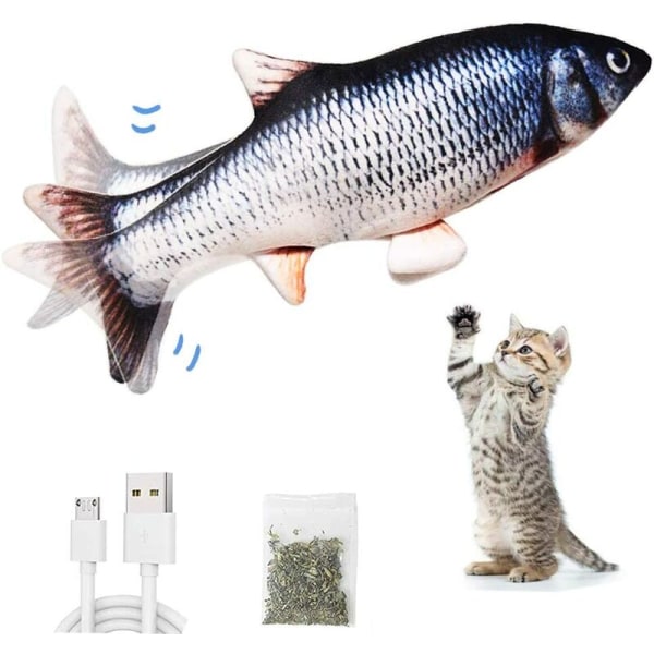 Carp laddning simulering elektrisk fisk katt leksak husdjur förnödenheter,