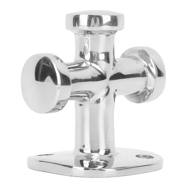 63 mm bådklampe pullert 316 rustfrit stål poleret overflade enkelt kryds pullert til yachter, både, fiskebåde