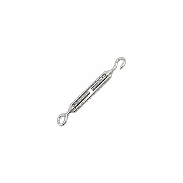 10-pack M4 krokar och ögon C till O Spänne 304 rostfritt stål Heavy Duty Spänning Wire Rep Hardware Kit för solskydd