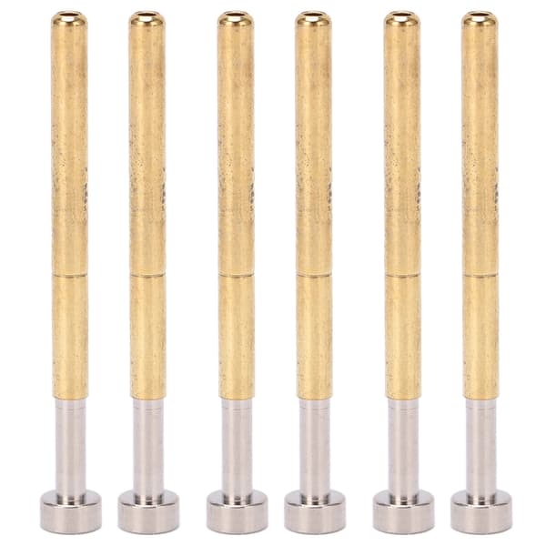 Messingfjærtestprobe med flatt hode 100 stk 2,36 mm 0,1 tommer rørdiameter 34 mm 1,3 tommer PCB-testing