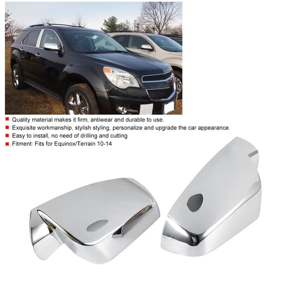 2 STK. Forkromede sidespejlsdæksler Kompatible med Equinox SUV 2010-2014
