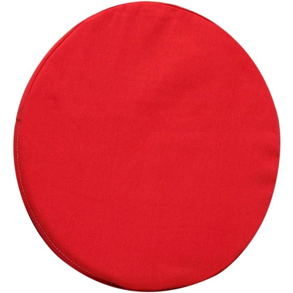 Generisk bilstol Sovesofa Pute Runde puter Seteputer Hage Home Decor (rød tykkelse 3 cm diameter 38 cm),