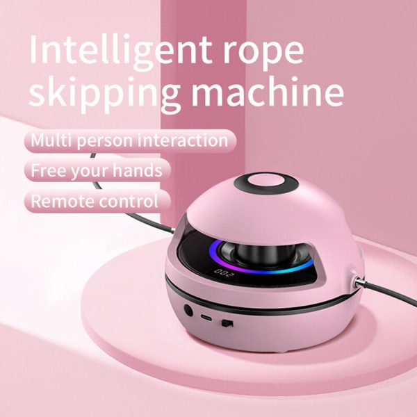 Sähköinen hyppynaru Machine Counter Training Smart Remote Control -hyppyköysi Pink