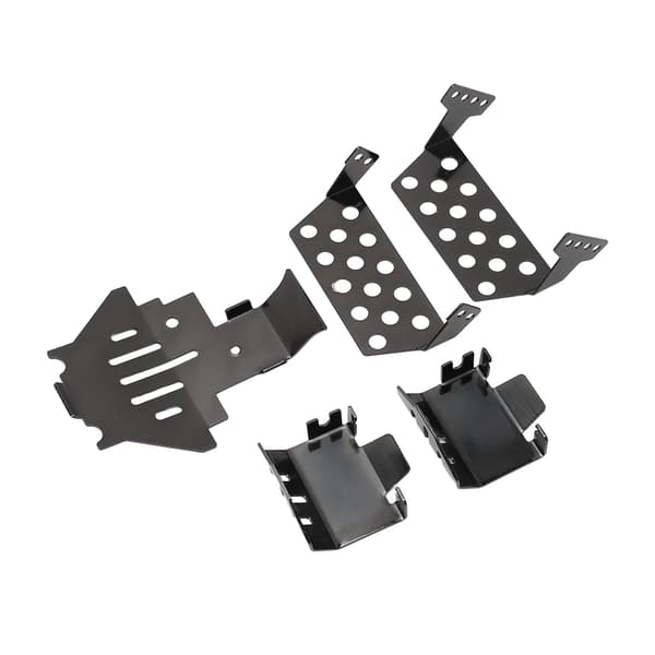 Traxxas Sort RC Chassis Armor Sæt Rustfrit Stål Skid Plate Beskyttelse