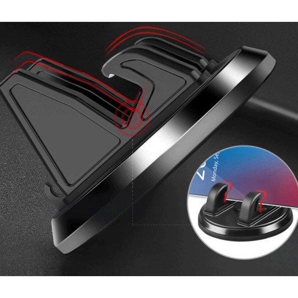 Bilmobiltelefonhållare sugkopp typ bilinstrument mittkonsol stödram bilnavigering universal körning multifunktion (den svarta),