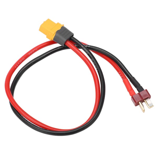 XT60 Han til T-stik 14AWG RC Adapterkabel til Fjernstyret Drone