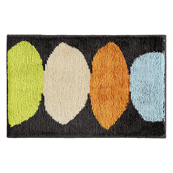 Sklisikker baderomsgulvmatte fortykket dørmatte Husholdningstoalett Gulvmatte Absorberende 45*65cm, B,