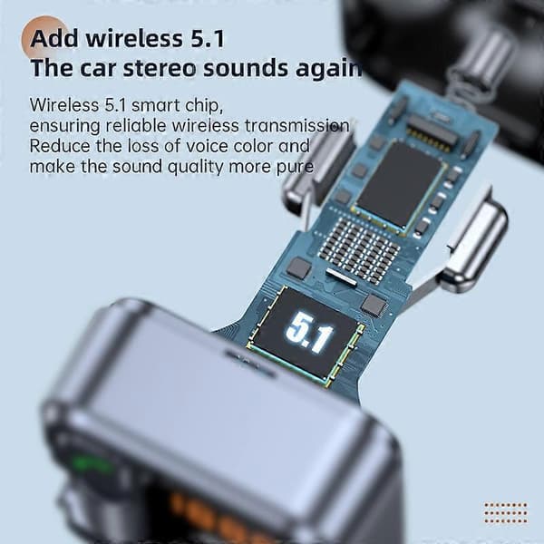 T16 MP3-afspiller hurtigoplader trådløs Bluetooth 5.1 FM-sender håndfrit bilsæt T16 Bluetooth 5.1 Not Specified