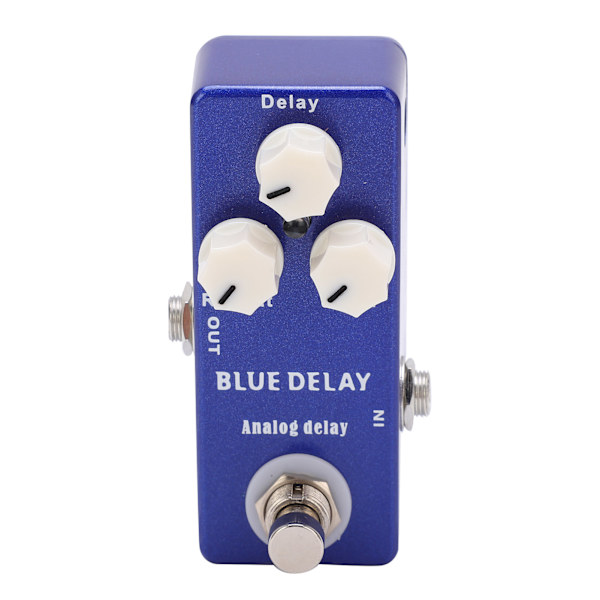 Mini Blå Analog Delay Gitarr Effektpedal True Bypass Instrumenttillbehör
