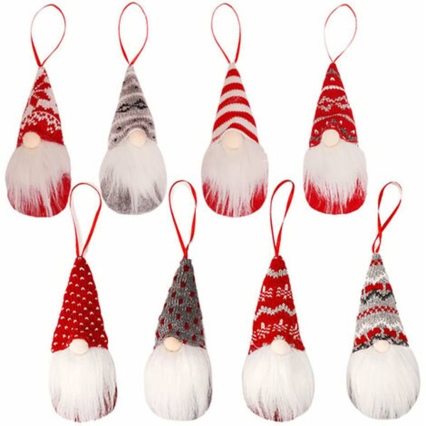 Jul Plys Nisse Ornament Dekorative Dukker, Efterårsferie Skandinavisk Stil Julemand Plys Gaver Stof Dovendyr E