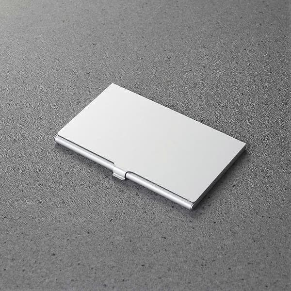 Simkortbeholder Telefonkort Opbevaringsboks Holder til Simkort 9X5.7X0.4CM Silver