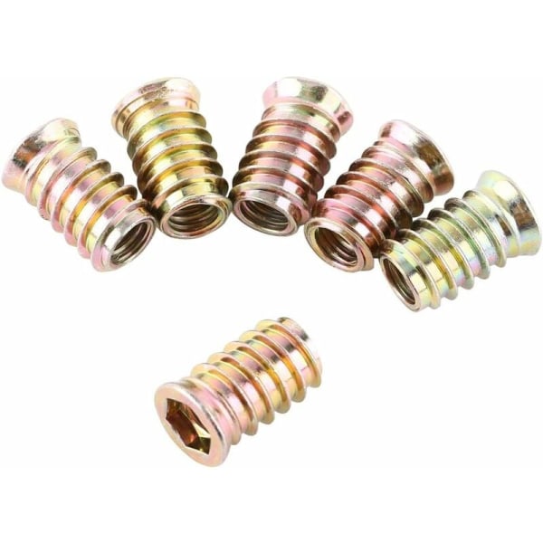 20 kpl/pakkaus (M6*25mm) kuusiohuonekaluruuvit ulkohampailla työkaluhuoneeseen
