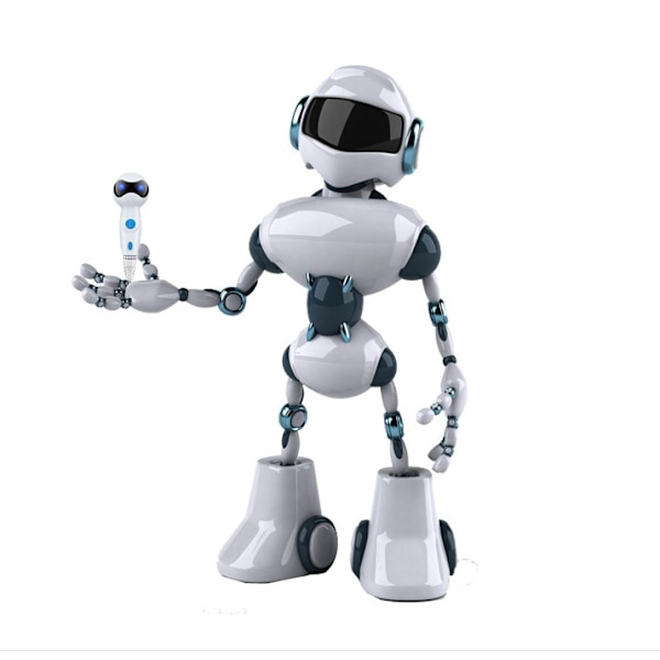 3D Printing Pen Robot Lavtemperatur Energiopbevaring 3D Printing Pen Sæt (grå)