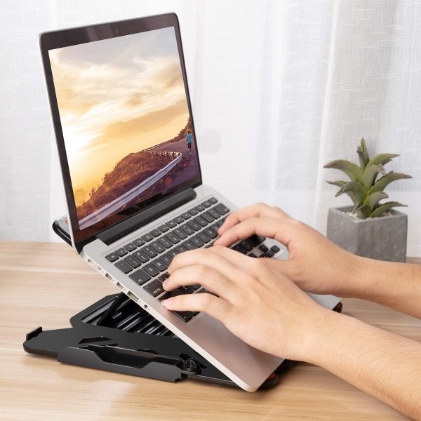 Ställ för bärbar dator Justerbart stativ för bärbar dator Flervinkelställ Mobiltelefonstativ Bärbart hopfällbart ställ för bärbar dator Laptopställ Co