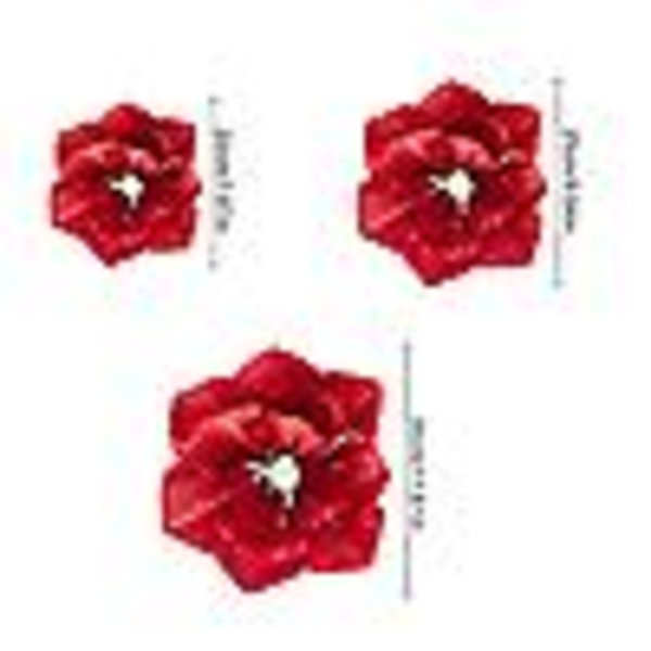 Crepe Papper Blomster Sæt Papper Blomma Fjärilsblad Bakgrund Vägg Dagis Födelsedagsfest Tillbehör Heminredning（20CM）