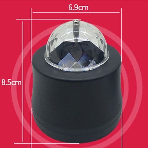 USB DJ-lys Billampe Disko-lyseffekter Scenebelysning LED-krystal[ht]
