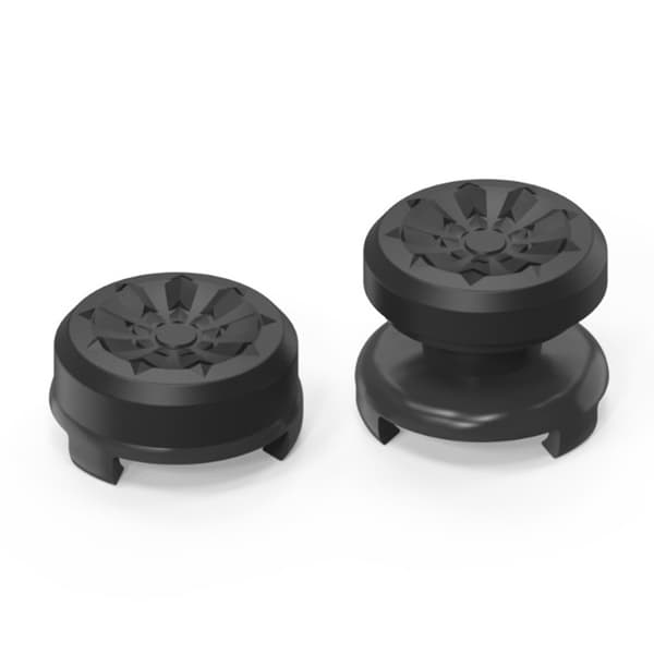 2 stk Tommelfingergreb Fingergreb til Sony PlayStation 5 / 4 8BitDo Joystick Silikone - Sort Black black