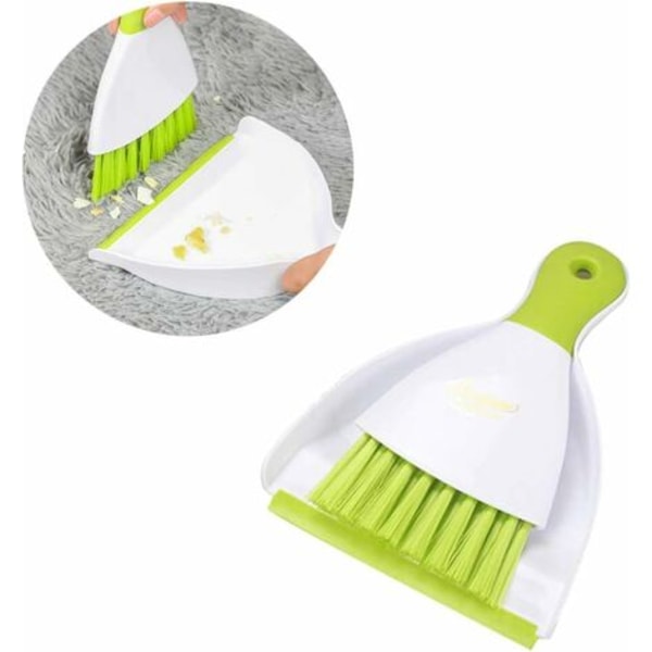 Häkin puhdistusharja, pölysäiliö ja pölysäiliön set 15,5 cm * 20,5 cm vihreä
