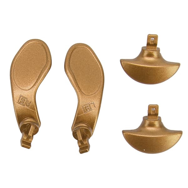 4 stk Spillkontroller Bakspaker Profesjonell Erstatning Metall Bakknapper for PS5 Edge Kontroller Gull