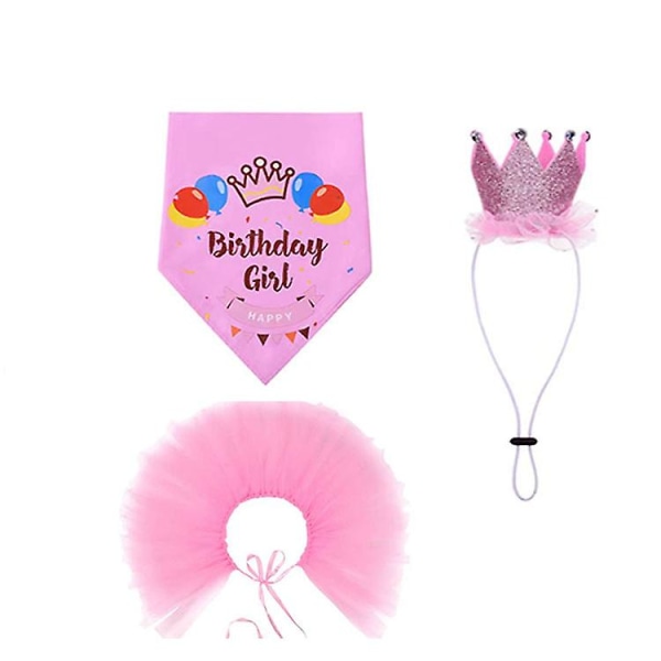 Tillbehör för födelsedagsfest för husdjur 1/2/3/6 set 2Pcs