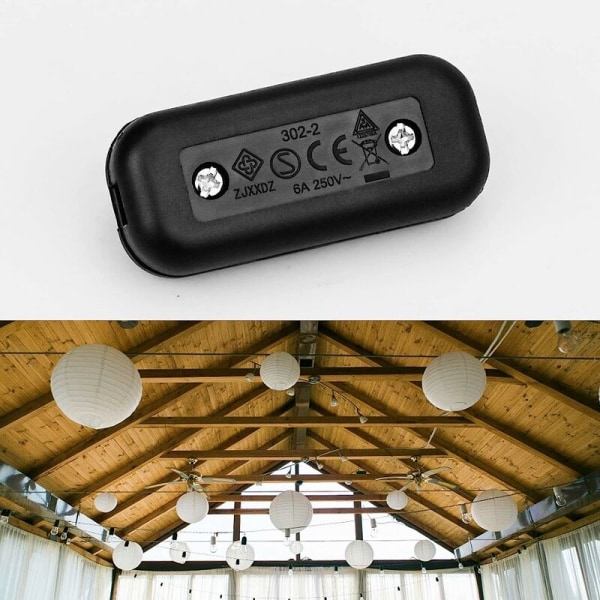 Vippebryter, 4 deler inline bi-polar bryter In-line ledningsbryter 6A, 250V vippebryter for små apparater eller lampe(Bl