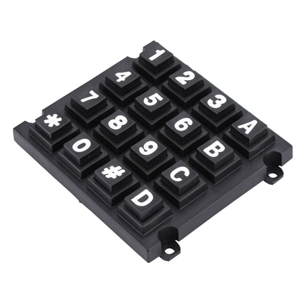 Tangentbordmoduler med 16 tangenter 4x4 Tryckknappar Extern Stor Knappsats för MCU