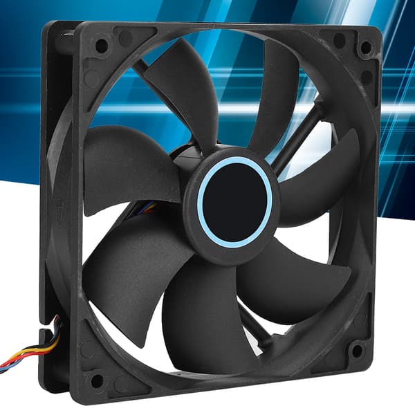 CPU Køler 6 Messingrør Ultra Støjsvag 775 1155 Desktop Computer Lampefri Blæser 1366X58 (Sort)
