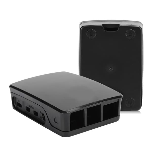 ABS Kabinet Sort Hvid Passer til Raspberry Pi 4B Beskyttende Skal Sort