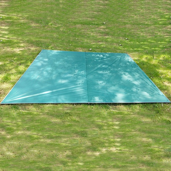 Oxford tøytelt solskjerming Regntett multifunksjonell firkantet kalesje Utendørs strand campingbil tak kalesje (svart firkantet kalesje)