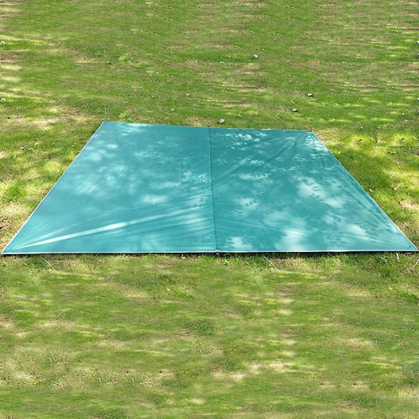 Telt Oxford klut Solseil Regntett Multifunksjonell Firkantet Baldakin Utendørs Strand Campingbil Tak Baldakin（Blue Square Baldakin）