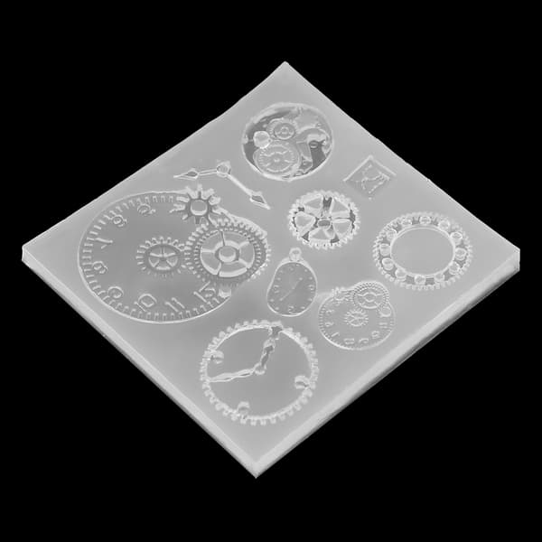 Gear Shape 3D Chokolade Kage Fondant Silikoneform Sæt 4 Dele
