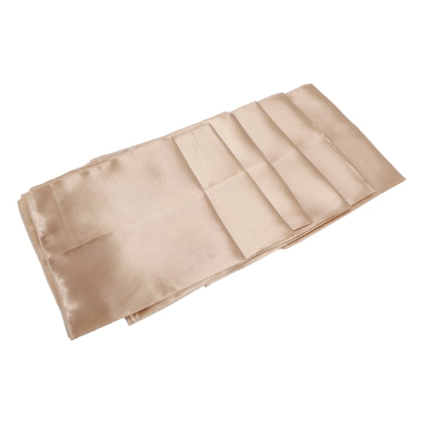 HT 24 stk firkantede satengservietter 17x17 tommer myke og blanke elegante duker til bryllup, fester og seremonier - gull Gold