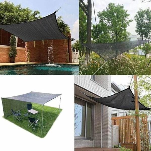 Shade Net 8 Pin Shade 85% Styrke Thicken Shade Sejl, Drivhus Vindtæt Net med Grommets, til Plant Cover/Green