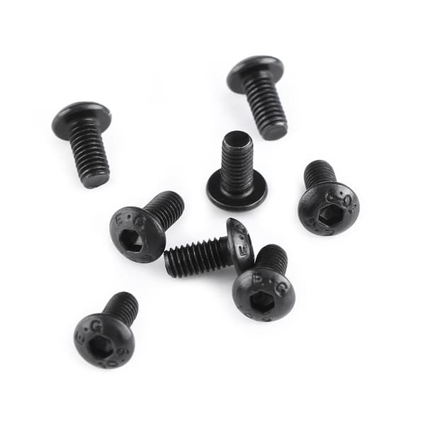 M3 Flat Button Head Hex Skrue og Skive Sortimentsett 180 Deler
