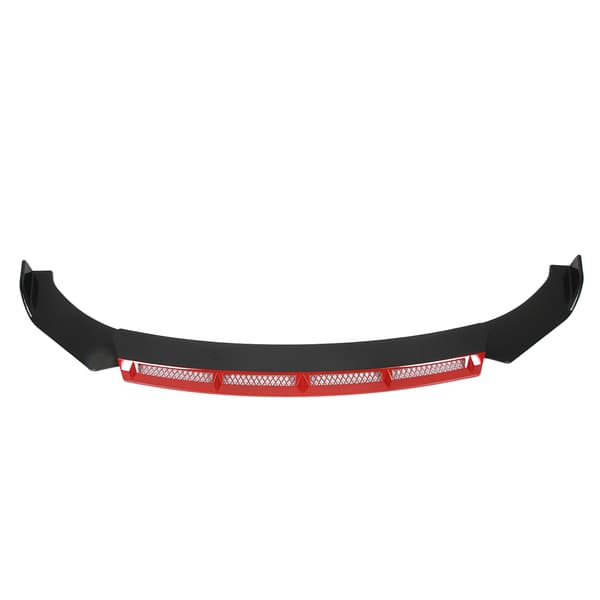 3-pack frontspoiler för stötfångare, universell spoiler, bilmodifiering för bil, röd