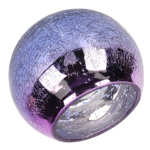 HT Handgjord Gradient Lila Glas Tealight-hållare: En Varm, Romantisk och Attraktiv Dekorativ Bordsdekoration med Texturerade Detaljer Purple