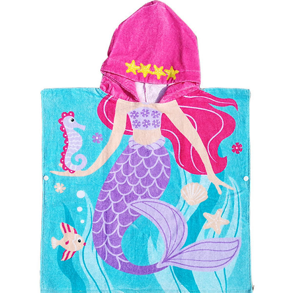 Morgonrock för barn Mermaid-1 60 cm lång DP17S,