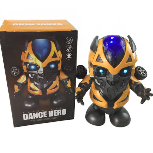 Dans och sjunger leksak elektrisk robot musik barngåva Bumblebee